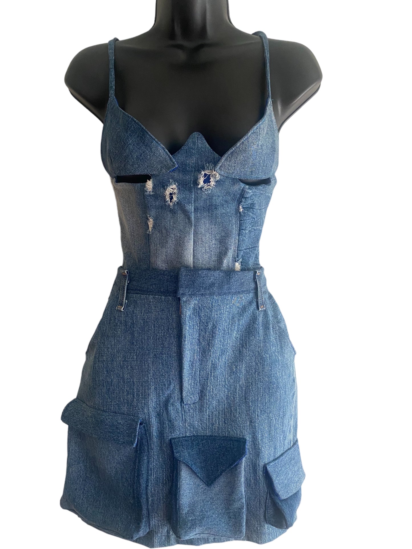 Denim Corset